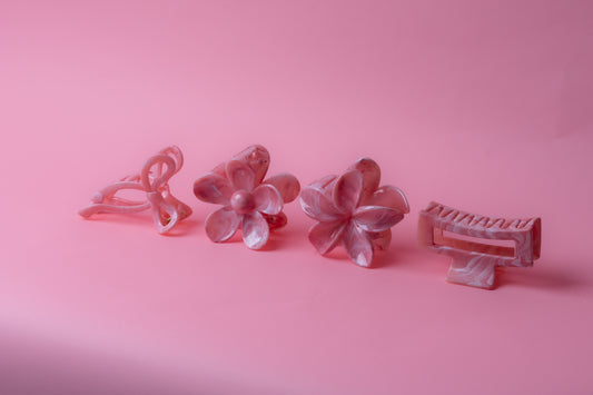 4 Hair Clips ٤ كلبسات شعر